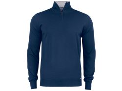 Everett Half Zip Sweater (dark navy)
