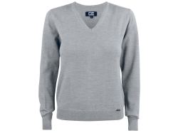Everett V-Neck Woman (grey melange)