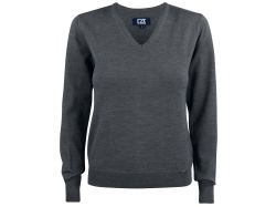 Everett V-Neck Woman (anthracite melange)