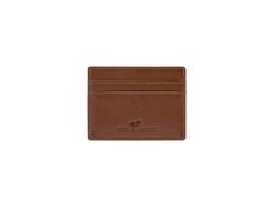 Leather Line Card Holder In Box Cognac (cognac)