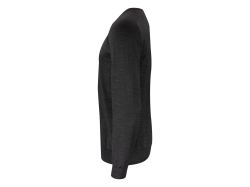 Merino U-Neck (dark grey melange)