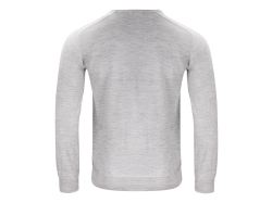 Merino U-Neck (light grey melange)