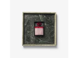 Solid Hankie & Lapel Pin (wine)