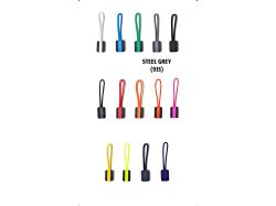 Zipper Puller 4-Pack (steel grey)