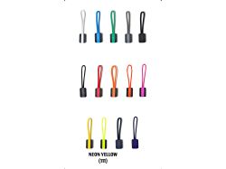 Zipper Puller 4-Pack (neon yellow)