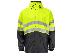 6431 Rainjacket Short En Iso 20471 (yellow/ black)