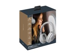Беспроводные накладные наушники Stereo Ultra ANC, BT 5.4, ANC/ENC, 500мАч, серебристый, Deppa