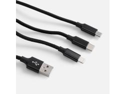 Кабель Triple Charge в футляре ver.2, черный