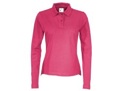 Pique Long Sleeve Woman (cerise)
