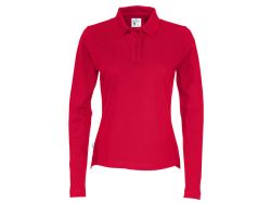 Pique Long Sleeve Woman (red)