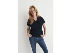 Stretch Pique Polo Woman (navy)