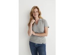 Stretch Pique Polo Woman (navy)