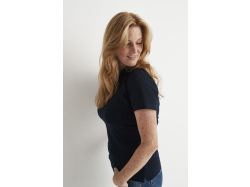 Stretch Pique Polo Woman (navy)