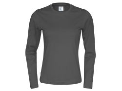 T-Shirt Long Sleeve Woman (charcoal)