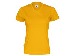 T-Shirt V-Neck Woman (yellow)