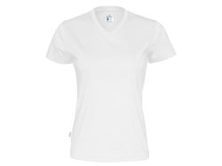 T-Shirt V-Neck Woman (white)