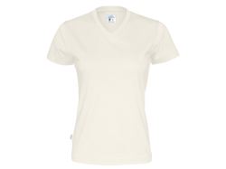 T-Shirt V-Neck Woman (off-white)