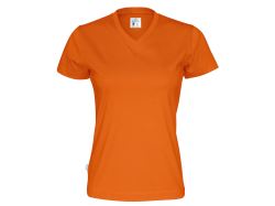 T-Shirt V-Neck Woman (orange)