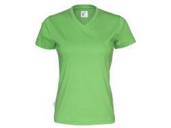 T-Shirt V-Neck Woman (green)