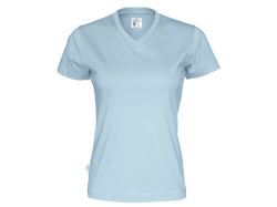 T-Shirt V-Neck Woman (sky blue)