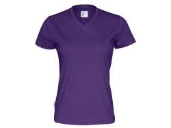 T-Shirt V-Neck Woman (purple)