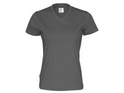 T-Shirt V-Neck Woman (charcoal)