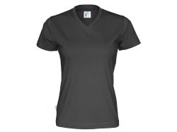T-Shirt V-Neck Woman (black)