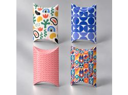 Коробка - подушка с полноцветной запечаткой «Пиллоу», 140х110х35 мм