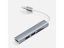 USB-хаб Slotto, серый