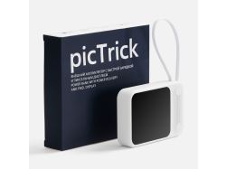 Внешний аккумулятор с пиксельным дисплеем picTrick 10000 мАч, белый