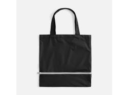 Зонт складной PackWise в чехле-шопере, черный