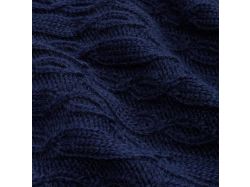 Плед Knitline, темно-синий (сапфир)