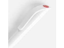 Ручка шариковая Grip, белая с красным