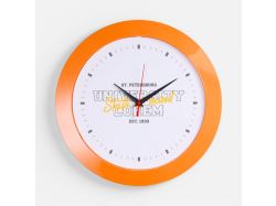 Часы настенные Vivid Large, оранжевые