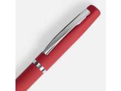Ручка шариковая Bolt Soft Touch, красная