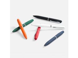 Ручка шариковая Bolt Soft Touch, зеленая