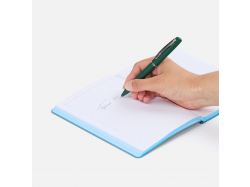 Ручка шариковая Bolt Soft Touch, зеленая