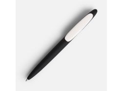 Ручка шариковая Prodir DS5 TRR-P Soft Touch, черная с белым