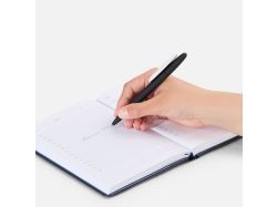 Ручка шариковая Prodir DS5 TRR-P Soft Touch, черная с белым