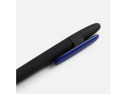 Ручка шариковая Prodir DS5 TRR-P Soft Touch, черная с синим