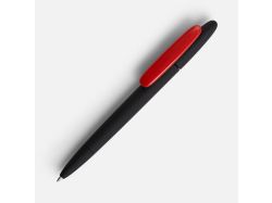 Ручка шариковая Prodir DS5 TRR-P Soft Touch, черная с красным