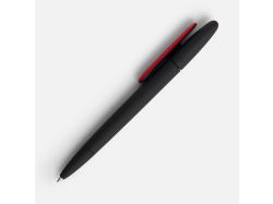 Ручка шариковая Prodir DS5 TRR-P Soft Touch, черная с красным