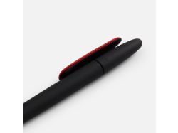 Ручка шариковая Prodir DS5 TRR-P Soft Touch, черная с красным
