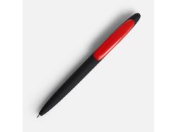 Ручка шариковая Prodir DS5 TRR-P Soft Touch, черная с красным