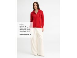 Толстовка женская на молнии с капюшоном Seven Women, красная
