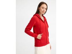 Толстовка женская на молнии с капюшоном Seven Women, красная