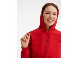 Толстовка женская на молнии с капюшоном Seven Women, красная