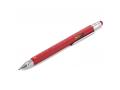 Ручка шариковая Construction, мультиинструмент, красная