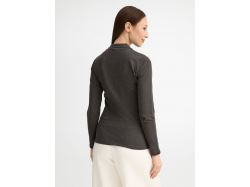 Рубашка поло женская с длинным рукавом Perfect LSL Women, черный меланж