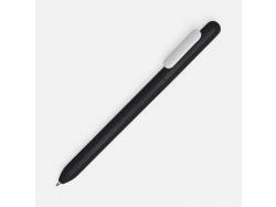 Ручка шариковая Swiper Soft Touch, черная с белым